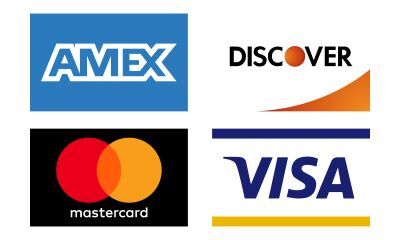 we accept visa mastercard amex discover
